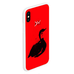 Чехол iPhone XS Max матовый Depeche Mode speak spell, цвет: 3D-белый — фото 2