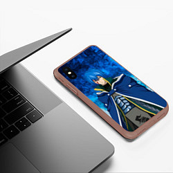 Чехол iPhone XS Max матовый Жерар Фернандес из Фейри Тейл, цвет: 3D-коричневый — фото 2