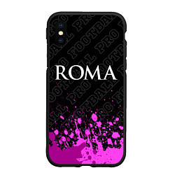 Чехол iPhone XS Max матовый Roma pro football посередине