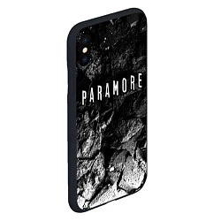 Чехол iPhone XS Max матовый Paramore black graphite, цвет: 3D-черный — фото 2