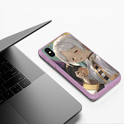 Чехол iPhone XS Max матовый Sousou no Frieren Фрирен Ферн, цвет: 3D-сиреневый — фото 2