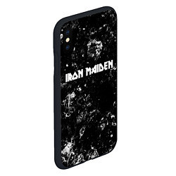 Чехол iPhone XS Max матовый Iron Maiden black ice, цвет: 3D-черный — фото 2