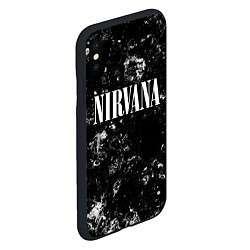 Чехол iPhone XS Max матовый Nirvana black ice, цвет: 3D-черный — фото 2