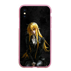 Чехол iPhone XS Max матовый Гидо - Ведьма и чудовище, цвет: 3D-розовый