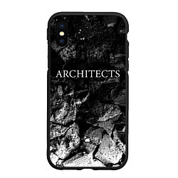 Чехол iPhone XS Max матовый Architects black graphite, цвет: 3D-черный