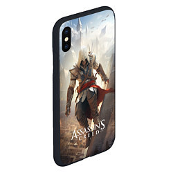 Чехол iPhone XS Max матовый Assassins creed старинный город, цвет: 3D-черный — фото 2