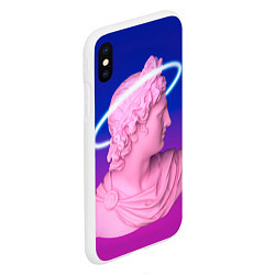 Чехол iPhone XS Max матовый Vaporwave neon, цвет: 3D-белый — фото 2