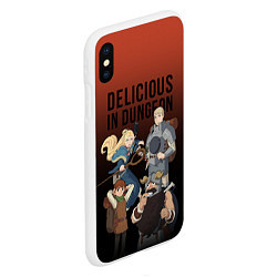 Чехол iPhone XS Max матовый Delicious in Dungeon, цвет: 3D-белый — фото 2