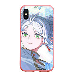 Чехол iPhone XS Max матовый Sousou no Frieren Фрирен beautiful smile, цвет: 3D-баблгам