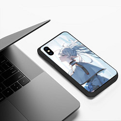 Чехол iPhone XS Max матовый Sousou no Frieren Фрирен beautiful, цвет: 3D-черный — фото 2