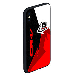Чехол iPhone XS Max матовый Honda CR-V - sport uniform, цвет: 3D-черный — фото 2