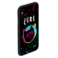 Чехол iPhone XS Max матовый The Cure - rock star cat, цвет: 3D-черный — фото 2