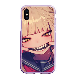 Чехол iPhone XS Max матовый Моя геройская академия Himiko Toga, цвет: 3D-сиреневый