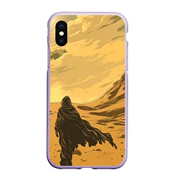 Чехол iPhone XS Max матовый Dune - The Traveler, цвет: 3D-светло-сиреневый