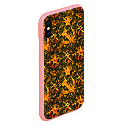 Чехол iPhone XS Max матовый Камуфляж в стиле СССР серп и молот, цвет: 3D-баблгам — фото 2