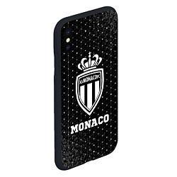 Чехол iPhone XS Max матовый Monaco sport на темном фоне, цвет: 3D-черный — фото 2