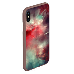 Чехол iPhone XS Max матовый Космическая аномалия, цвет: 3D-коричневый — фото 2