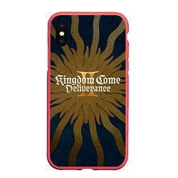Чехол iPhone XS Max матовый Kingdom come 2 deliverance key art, цвет: 3D-красный