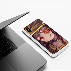 Чехол iPhone XS Max матовый Konosuba Мэгумин cute, цвет: 3D-белый — фото 2