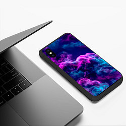 Чехол iPhone XS Max матовый Огонь инферно - inferno oroginal, цвет: 3D-черный — фото 2