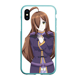 Чехол iPhone XS Max матовый Konosuba Виз, цвет: 3D-мятный