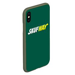 Чехол iPhone XS Max матовый Skuf - way, цвет: 3D-темно-зеленый — фото 2