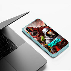 Чехол iPhone XS Max матовый Abiotic Factor и разные монстры, цвет: 3D-мятный — фото 2