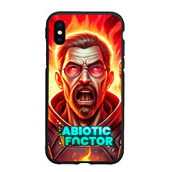 Чехол iPhone XS Max матовый Abiotic Factor персонаж, цвет: 3D-черный