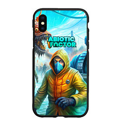 Чехол iPhone XS Max матовый Abiotic Factor world game, цвет: 3D-черный