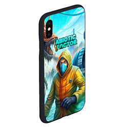 Чехол iPhone XS Max матовый Abiotic Factor world game, цвет: 3D-черный — фото 2