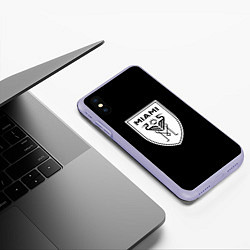 Чехол iPhone XS Max матовый Inter fc club, цвет: 3D-светло-сиреневый — фото 2