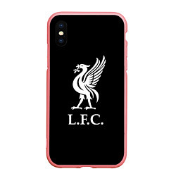 Чехол iPhone XS Max матовый Liverpool fc club, цвет: 3D-баблгам