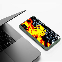 Чехол iPhone XS Max матовый Возрождение российской империи, цвет: 3D-темно-зеленый — фото 2