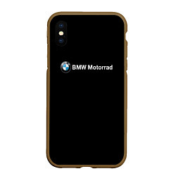 Чехол iPhone XS Max матовый Bmw logo, цвет: 3D-коричневый