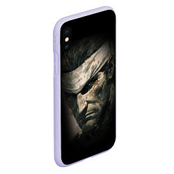 Чехол iPhone XS Max матовый Metal gear Venom Snake, цвет: 3D-светло-сиреневый — фото 2