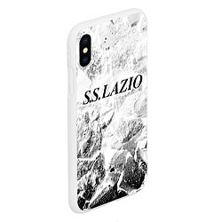 Чехол iPhone XS Max матовый Lazio white graphite, цвет: 3D-белый — фото 2