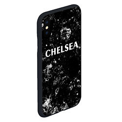 Чехол iPhone XS Max матовый Chelsea black ice, цвет: 3D-черный — фото 2