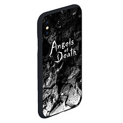 Чехол iPhone XS Max матовый Angels of Death black graphite, цвет: 3D-черный — фото 2