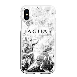 Чехол iPhone XS Max матовый Jaguar white graphite, цвет: 3D-белый