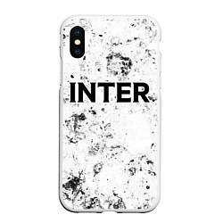 Чехол iPhone XS Max матовый Inter dirty ice, цвет: 3D-белый