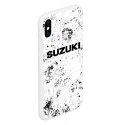 Чехол iPhone XS Max матовый Suzuki dirty ice, цвет: 3D-белый — фото 2