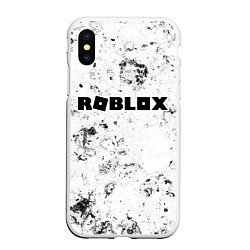 Чехол iPhone XS Max матовый Roblox dirty ice, цвет: 3D-белый