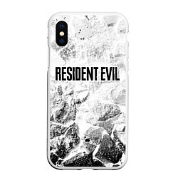 Чехол iPhone XS Max матовый Resident Evil white graphite, цвет: 3D-белый