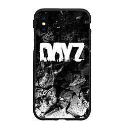 Чехол iPhone XS Max матовый DayZ black graphite, цвет: 3D-черный