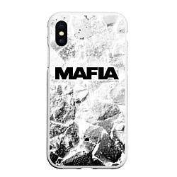 Чехол iPhone XS Max матовый Mafia white graphite, цвет: 3D-белый