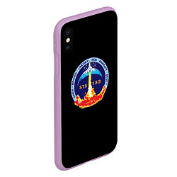 Чехол iPhone XS Max матовый NASA space trend, цвет: 3D-сиреневый — фото 2