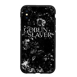 Чехол iPhone XS Max матовый Goblin Slayer black ice, цвет: 3D-черный