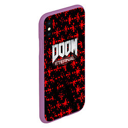 Чехол iPhone XS Max матовый Doom x Farcry, цвет: 3D-фиолетовый — фото 2