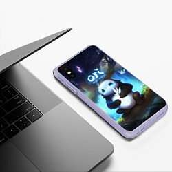 Чехол iPhone XS Max матовый Naru Ori and the Will of the Wisps, цвет: 3D-светло-сиреневый — фото 2