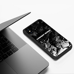 Чехол iPhone XS Max матовый Cowboy Bebop black graphite, цвет: 3D-черный — фото 2